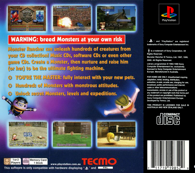 Monster Rancher 2 dos