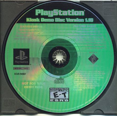 PlayStation Kiosk Demo Disc Version 1.20