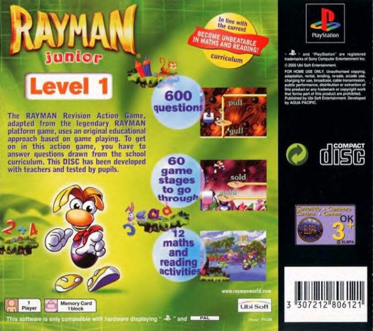 Rayman Junior - Level 1 dos