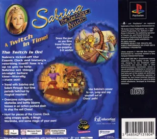 Sabrina l'Apprentie Sorciere et l'Horloge Cosmique - Dos