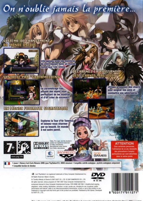 Jaquette arrière