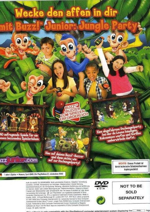 Buzz ! Junior : Singes en Délire dos
