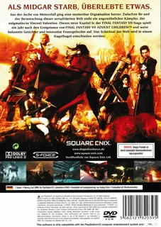 Dirge of Cerberus : Final Fantasy VII dos