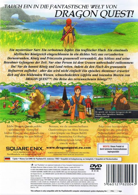 Dragon Quest : L'odyssée Du Roi Maudit dos