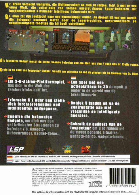 Jaquette arrière