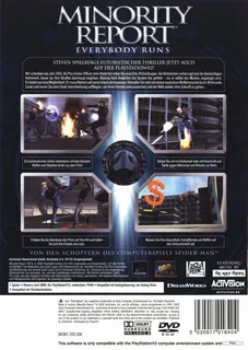 Minority Report : Le Futur vous Rattrape - Dos