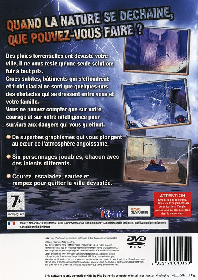 Jaquette arrière