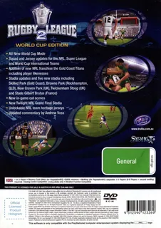 Rugby League 2 : World Cup Edition dos