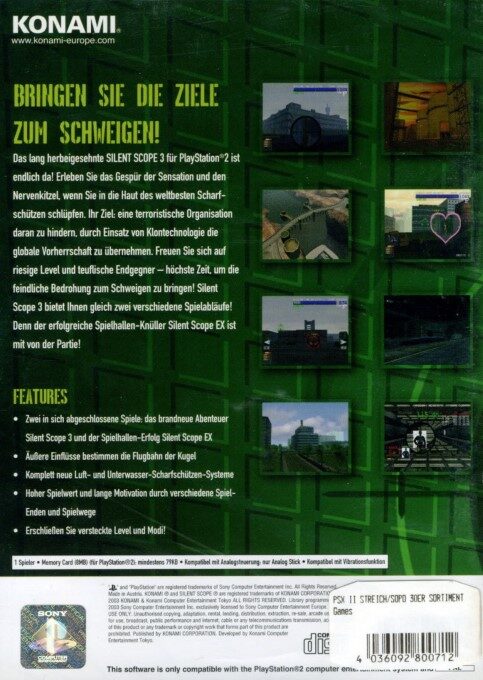 Silent Scope 3 dos