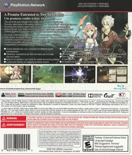 Atelier Escha & Logy : Alchemists of the Dusk Sky - Dos