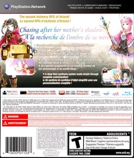 Atelier Totori : The Adventurer of Arland - Dos