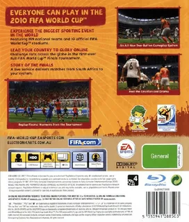 Coupe Du Monde De La FIFA : Afrique Du Sud 2010 - Dos