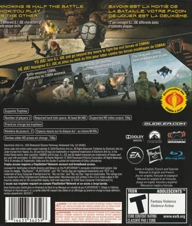 G.I. Joe : Le Réveil du Cobra - Dos