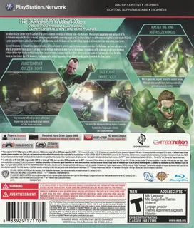 Green Lantern : La Révolte Des Manhunters - Dos