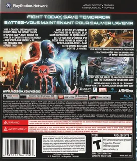 Spider-Man : Aux Frontières du Temps dos