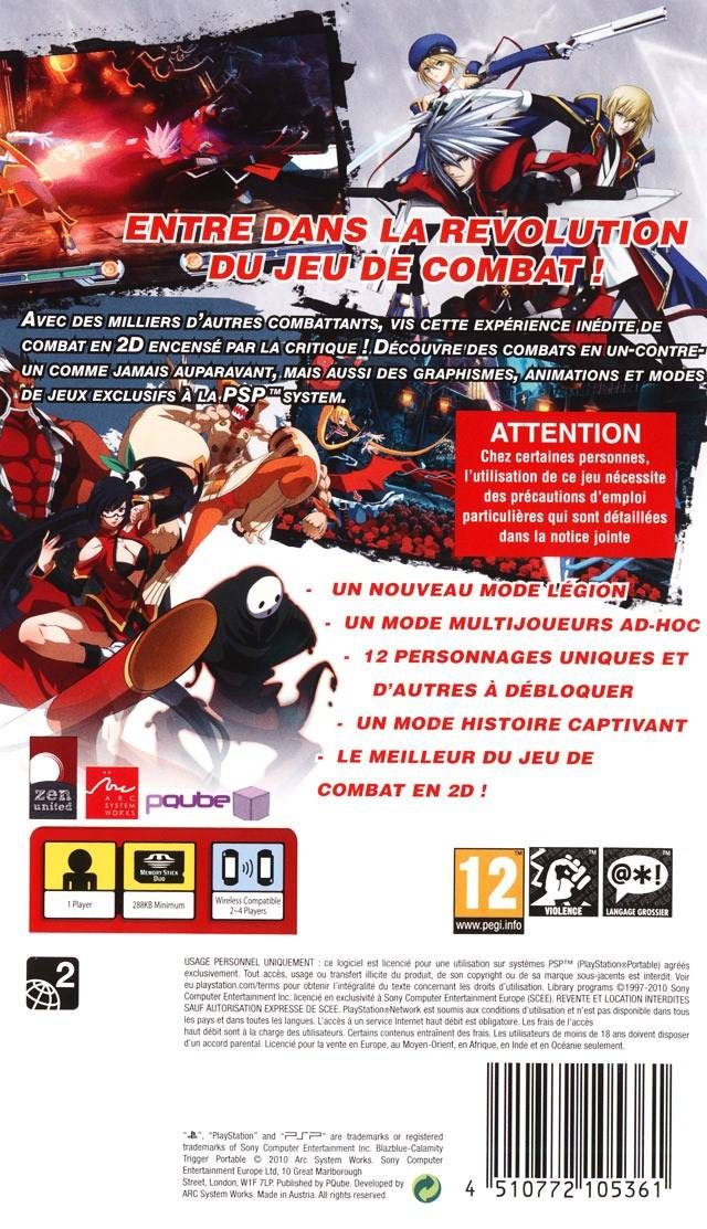 Jaquette arrière