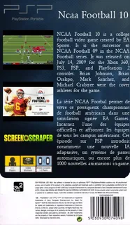 NCAA Football 10 - Dos