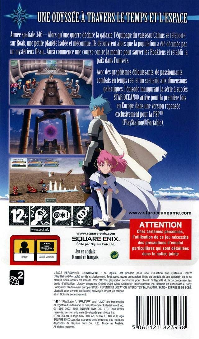 Jaquette arrière