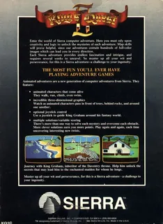 King's Quest II : Romancing the Throne - Dos