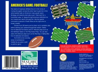 All-American Championship Football - Dos