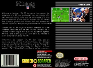 Madden NFL 97 - Dos