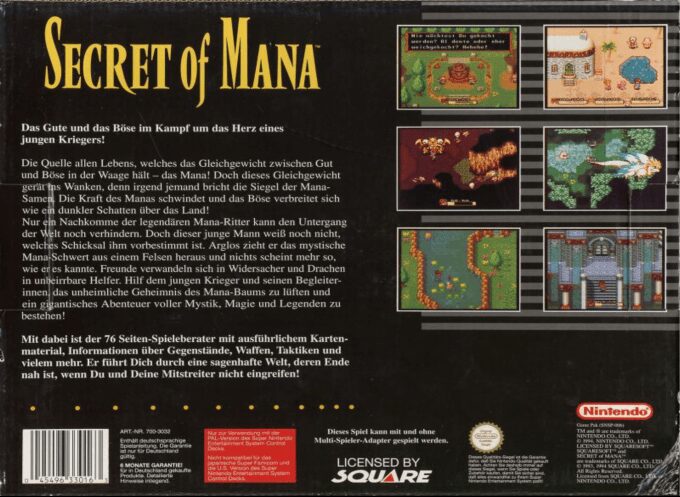 Secret of Mana Collection of Mana dos