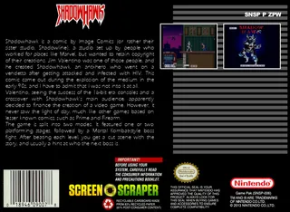Shadowhawk dos
