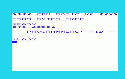 Programmer's Aid Cartridge