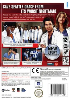 Grey's Anatomy : Le Jeu Vidéo - Dos