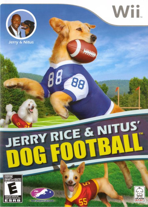 Jerry Rice And Nitus' Dog Football