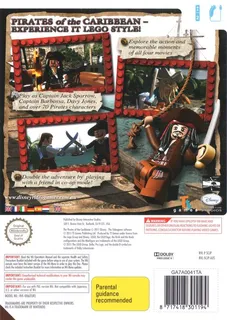 LEGO Pirates des Caraïbes : Le Jeu Vidéo - Dos