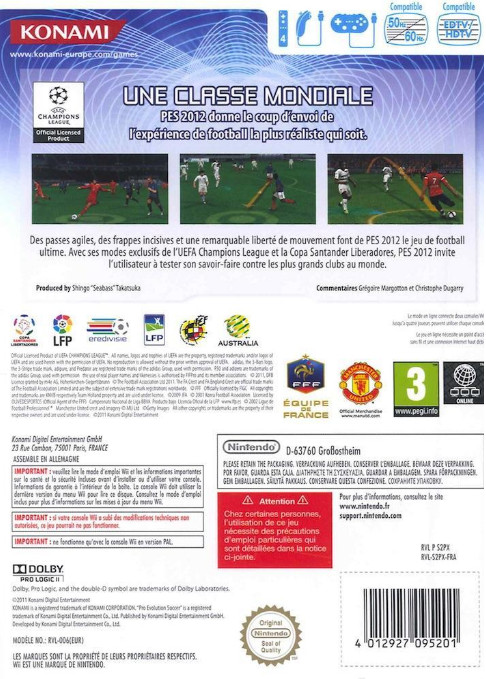 Winning Eleven PLAY MAKER 2012 - Dos