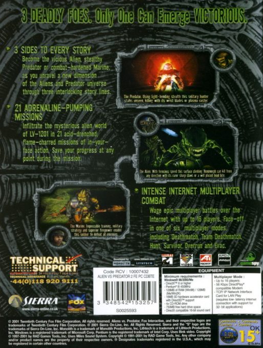 Aliens Versus Predator 2 - Dos