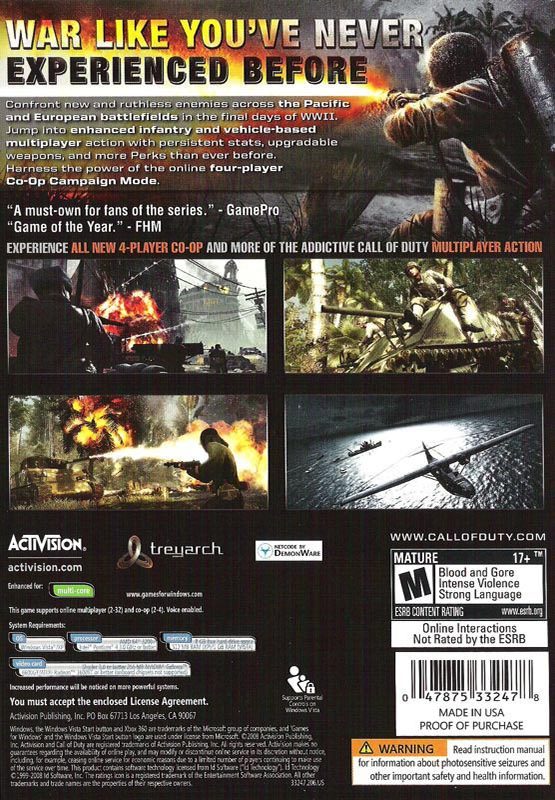 Call of Duty: World at War - Dos