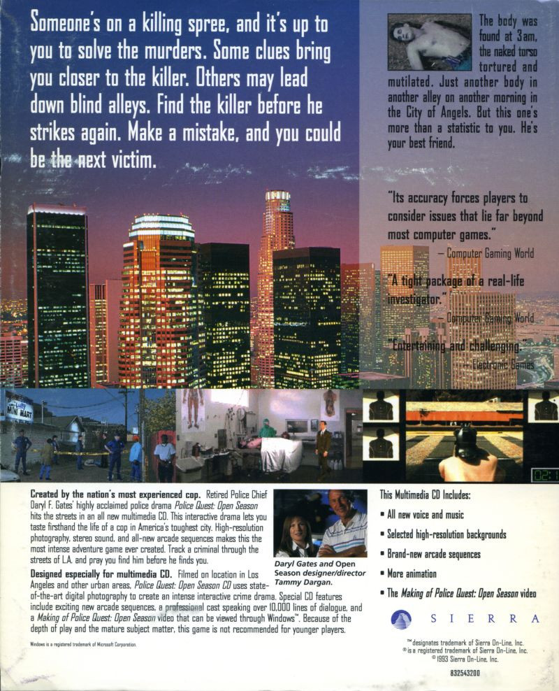 Police Quest: Open Season - Dos