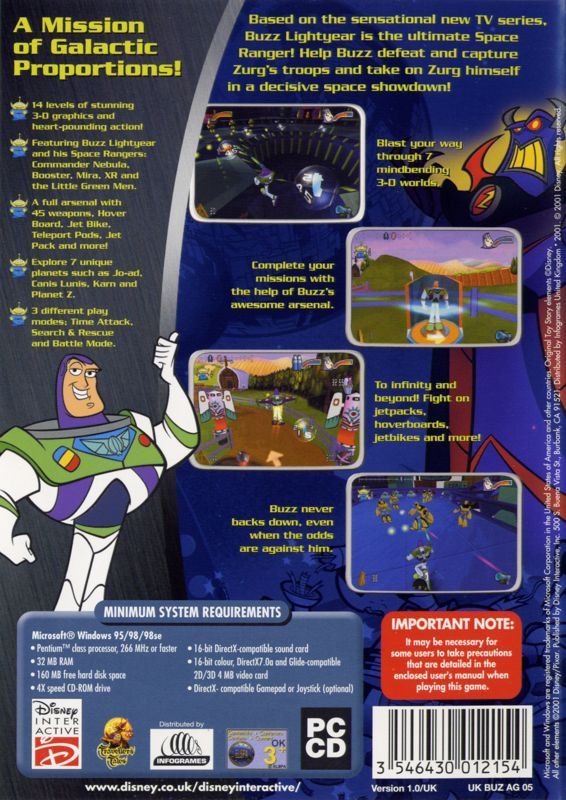 Disney - Pixar Buzz Lightyear of Star Command - Dos