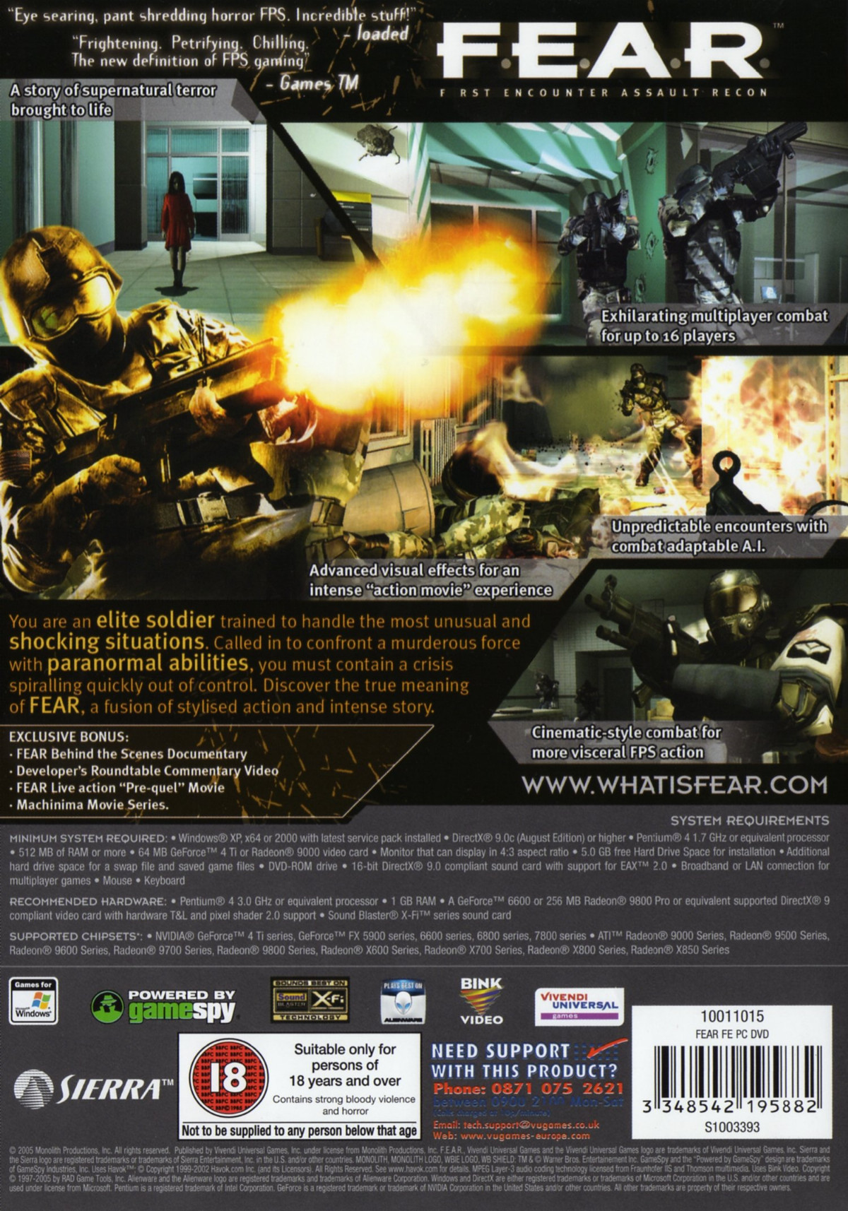 F.E.A.R. - First Encounter Assault Recon - Dos