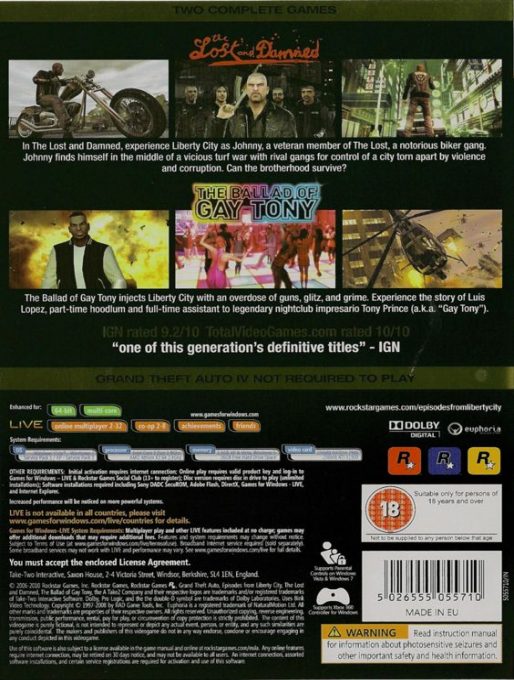 Grand Theft Auto: Episodes from Liberty City dos