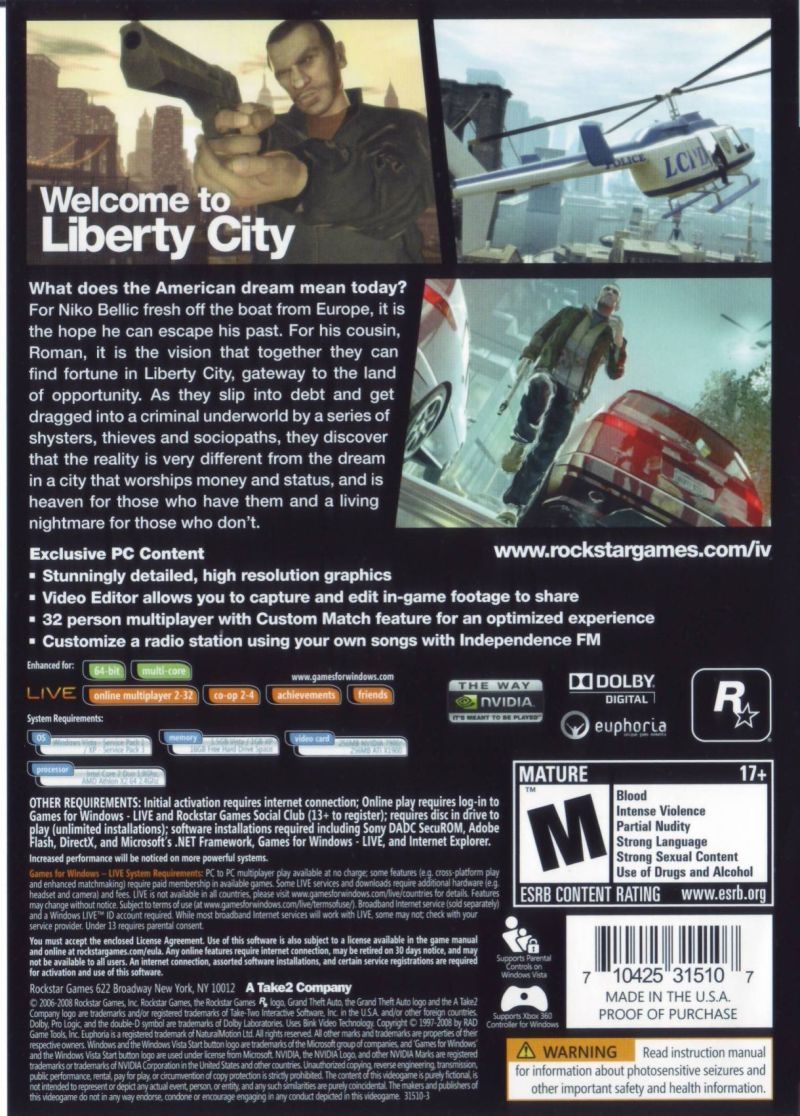 Grand Theft Auto IV dos