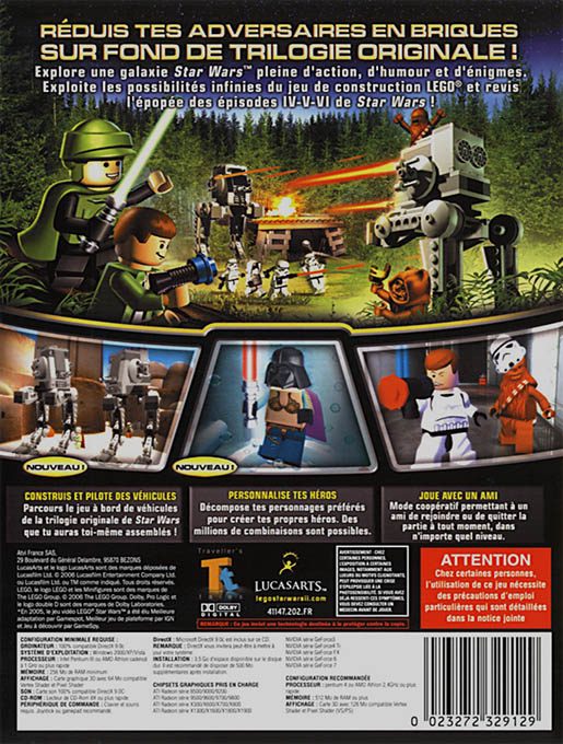 LEGO Star Wars II : La Trilogie Originale dos