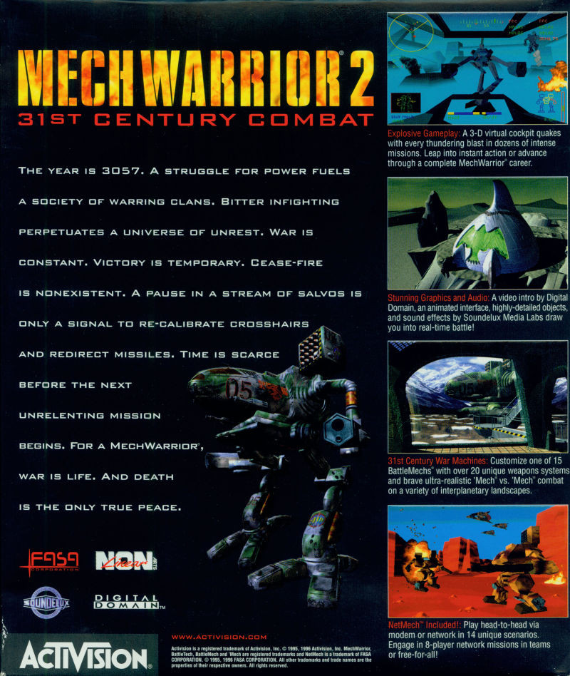MechWarrior 2: 31st Century Combat - Dos