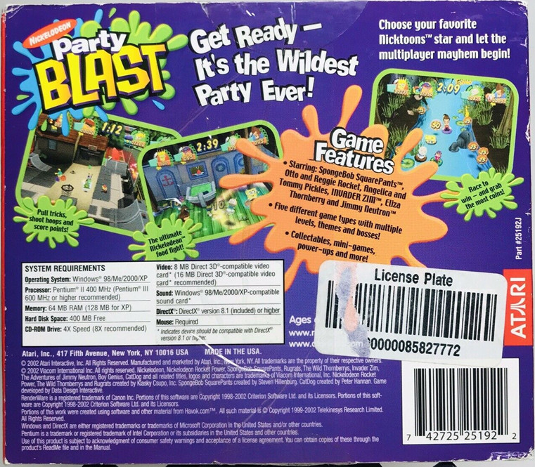 Nickelodeon Party Blast - Dos