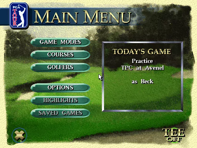 PGA Tour 96 for Windows 95 - Dos