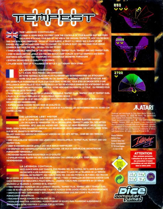 Tempest 2000 dos
