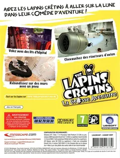 The Lapins Crétins : La Grosse Aventure - Dos