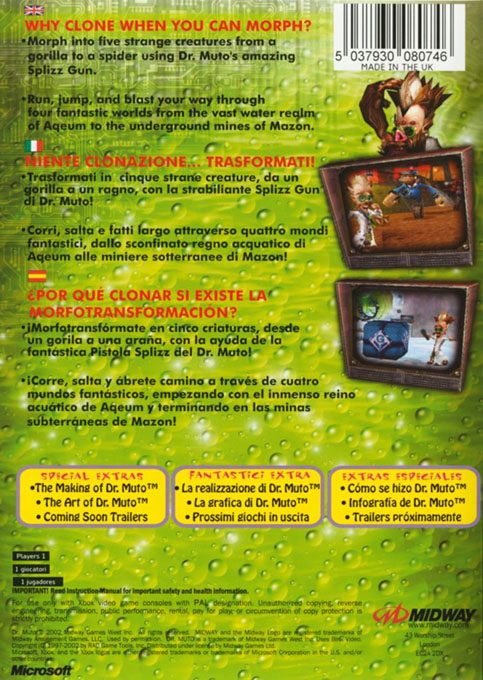 Jaquette arrière