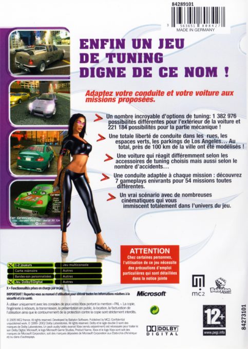 Jaquette arrière