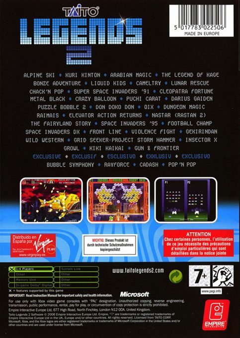 Taito Legends 2 dos