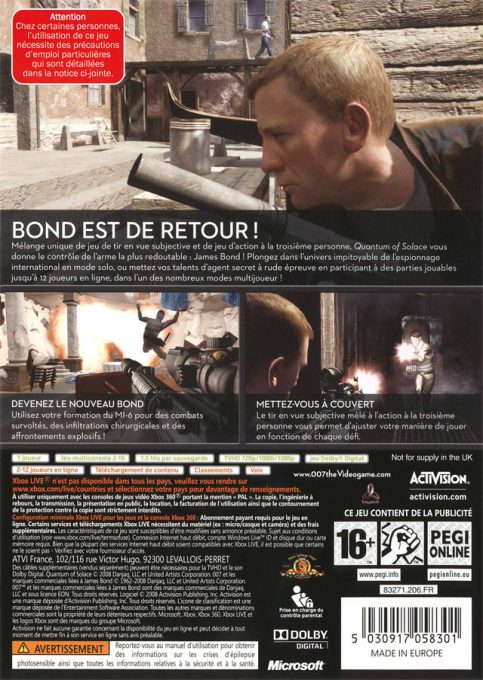 Jaquette arrière