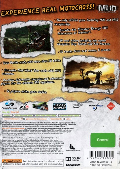 MUD - FIM Motocross World Championship - Land of Albion stage - Dos
